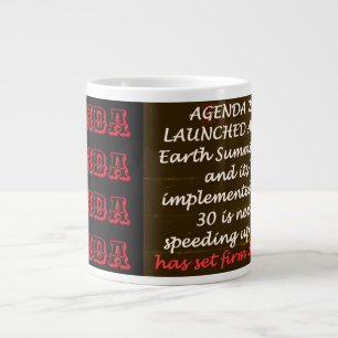 Grande Tasse World events la planète mots et design