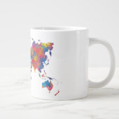 Grande Tasse World map in watercolor (Droite)