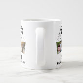 Grande Tasse World's Best Dad Custom 3 Photo Collage (Dos)