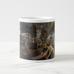 Grande Tasse WW1 1918 Les femmes qui travaillent dans une usine