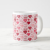 Grande Tasse XOXO et toujours à moi (Devant droit)