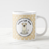 Grande Tasse Yellow Lab Maman Labrador Retriever Maman Mignonne (Droite)