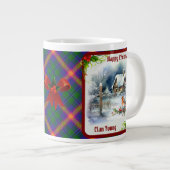 Grande Tasse Young Tartan & Robin Christmas Personalized (Devant droit)