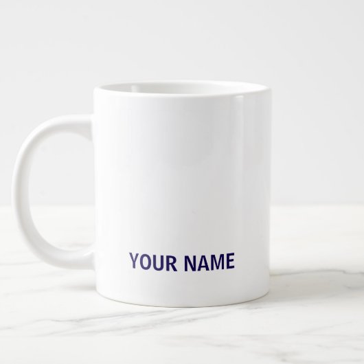 Grande Tasse Your Name Here Customized Simple Stylish Coffee  (Gauche)
