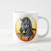 Grande Tasse Zebra African Savanna Wild Animal (Droite)