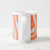 Grande Tasse Zebra Orange and White Print (Dos)