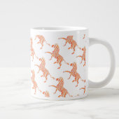 Grande Tasse Zebra Orange et Silhouette blanche (Droite)