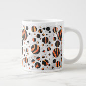 Grande Tasse Zebra Pois noirs et orange (Droite)