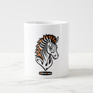 Grande Tasse ZebraLeon adaptatif - illustration avec texte