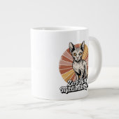 Grande Tasse Zéro Cheveux Amour Maximum Sphynx Rétro (Devant droit)