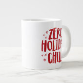 Grande Tasse Zero vacances chill fun faux rouge parties scintil (Devant droit)
