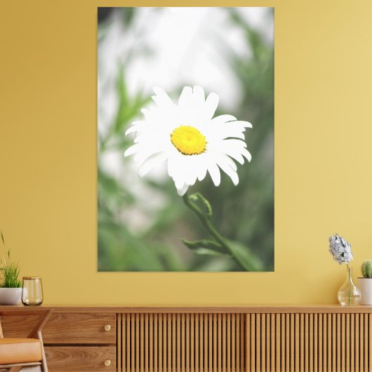 Grande toile blanche de marguerite (Insitu(Salon))