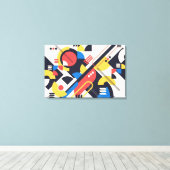 Grande toile d'art Bauhaus Imprimer 7 (réglable en (Insitu (Plancher de Bois))