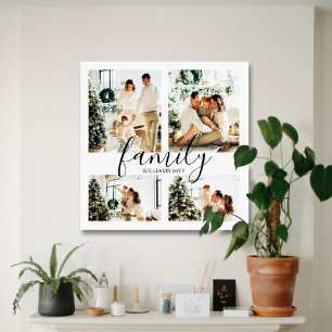 Grande toile de collection de la famille blanche d