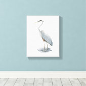 Grande toile de Heron Bleu (Insitu (Plancher de Bois))