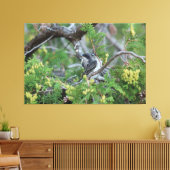 Grande toile d'oiseaux gris (Insitu(Salon))