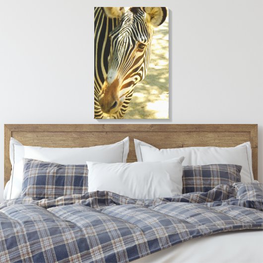 Grande Toile Enveloppée Zèbre ! (Insitu(Chambre))