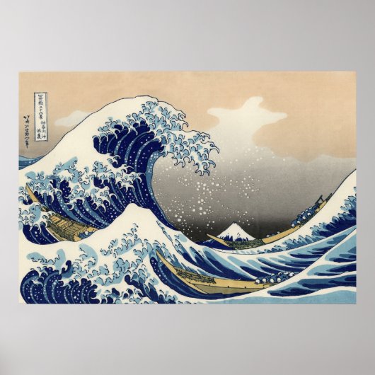 Grande vague au large de Kanagawa Poster (Devant)