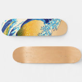 Grande vague au large de Kanagawa Skateboard Deck (Horz)