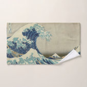 Grande vague au large de la côte de Kanagawa par H (Serviette à main)