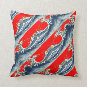 Grande vague dans le coussin rouge par SHARLES