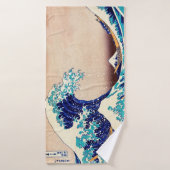 Grande vague de Kanagawa Vintage art japonais (Serviette de bain)