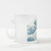 Grande vague givré tasse de verre -bleu clair (Gauche)