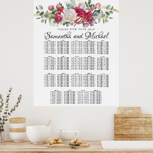 Grande verdure de Noël Tableau de 19 tables (Cuisine)