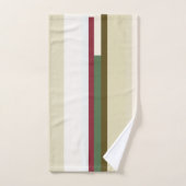 Grandes Abstraites vertes et rouges (Serviette à main)