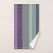 Grandes Abstraites violettes, bleues et vertes (Serviette à main)