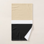 Grandes bandes noires et beiges Motif Élégant, mod (Serviette à main)