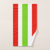 Grandes Blancs Rouge Vert (Serviette à main)