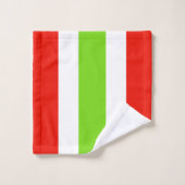 Grandes Blancs Rouge Vert (Gant de toilette)