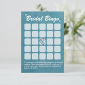 Grandes Cartes de Bingo Fête des mariées Turquoise (Debout devant)