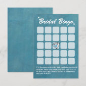 Grandes Cartes de Bingo Fête des mariées Turquoise (Devant / Derrière)