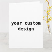 grandes cartes de voeux 8 x 11 (Fleur jaune)