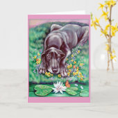 Grandes Cartes De Voeux Dane (Fleur jaune)