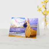 Grandes Cartes De Voeux Dane (Fleur jaune)