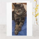 Grandes cartes de voeux majestueuses de Dave (Fleur jaune)