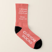 Grandes chaussettes personnalisables faites sur (Droite extérieur)