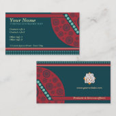 Grandes circulaires rétro moderne avec Carte de vi (Devant / Derrière)