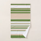 Grandes complexes - Blanc, Sable et Vert Palme (Serviette à main)