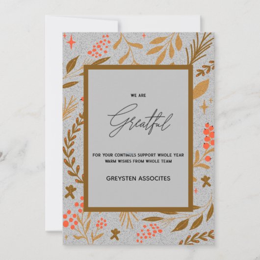 Grandes Elegant script Yourlogo Bulk Carte de vaca (Devant)