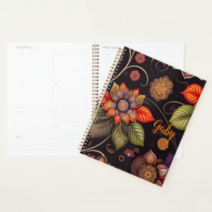 grandes fleurs avec motifs nobles