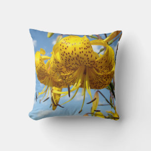 Grandes fleurs de lys oreillers saisonniers d'été