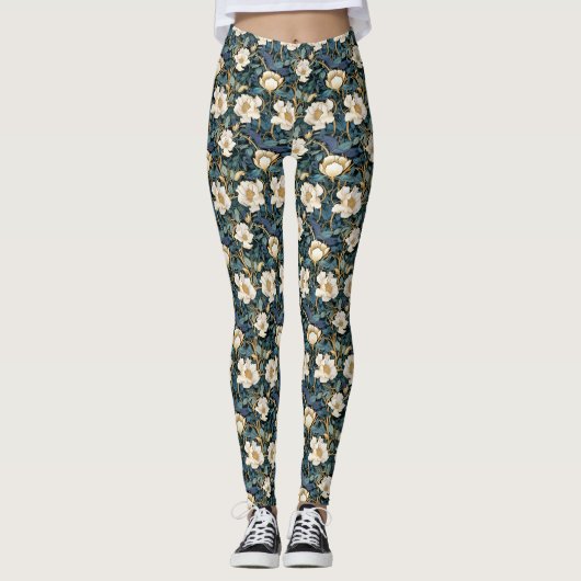 Grandes Fleurs William Morris Leggings femmes (Devant)