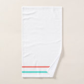 Grandes géométriques Coral Turquoise (Serviette à main)