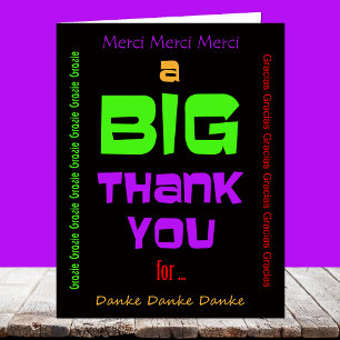 Grandes Grandes Grandes Cartes De Remerciements Pe