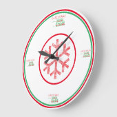 Grandes horloges décoratives de Noël (Angle)