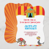 GRANDES INVITATIONS D'ANNIVERSAIRE DU CIRQUE DE HA (Devant / Derrière)